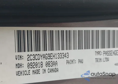 2014 Dodge Challenger Sxt from USA, damaged, VIN 2C3CDYAG9EH133343